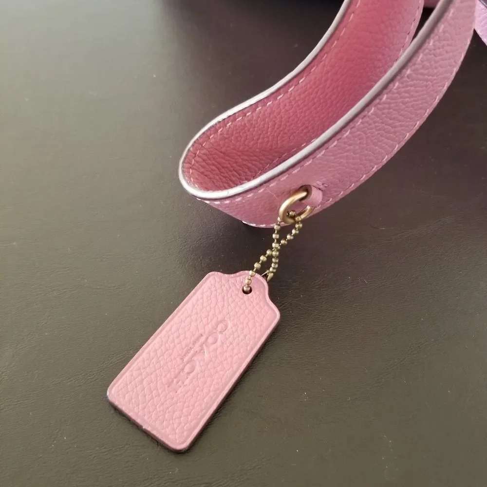 Coach Pink Leather Backpack